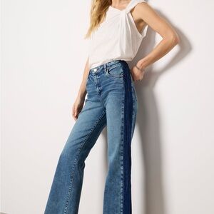 Kut from the Kloth Two-Tone Blue Flare Jeans